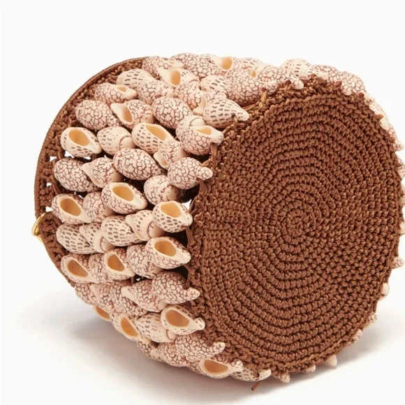 Ulla Johnson Nadia Seashell & crochet bucket bag. NWT. Pristine condition. - Picture 3 of 11